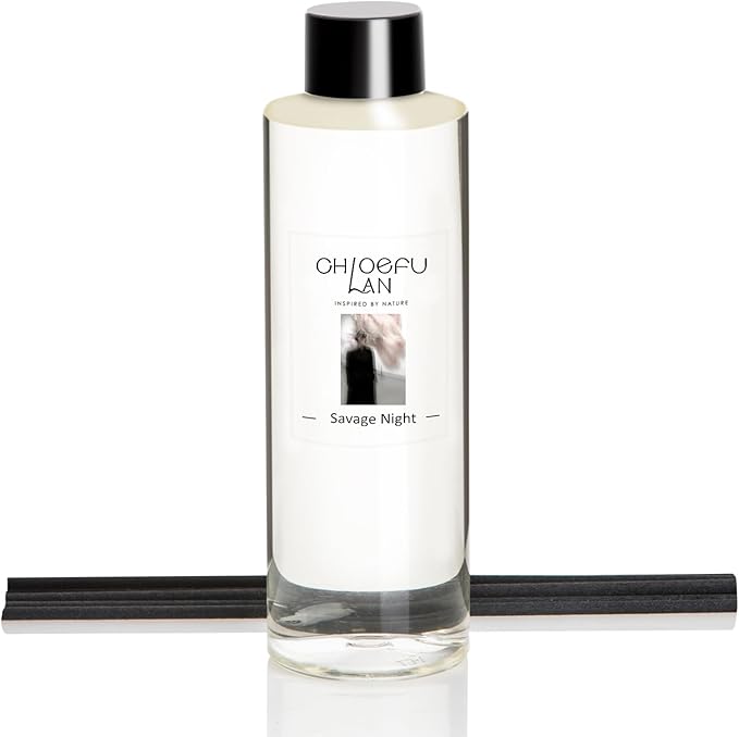 Chloefu LAN Savage Night Scented Oil Diffuser Refill 6.76 fl oz Natural Scented by ChloefuLANScentedCandles