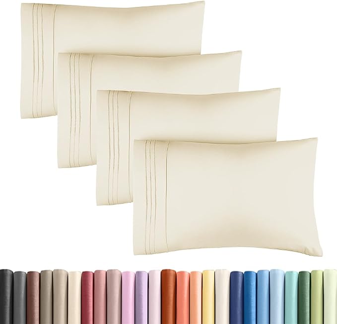 Standard Pillow Cases Set of 4 by CGKUnlimited