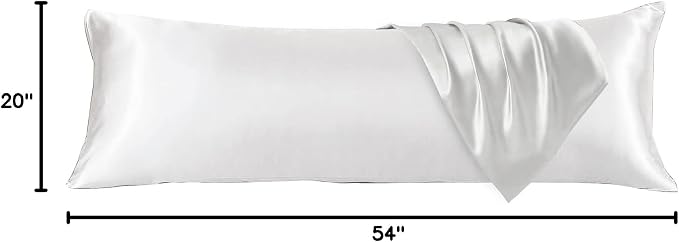 HUXMEYSON Body Pillow with Satin Pillowcase, Body Pillow - Image 10