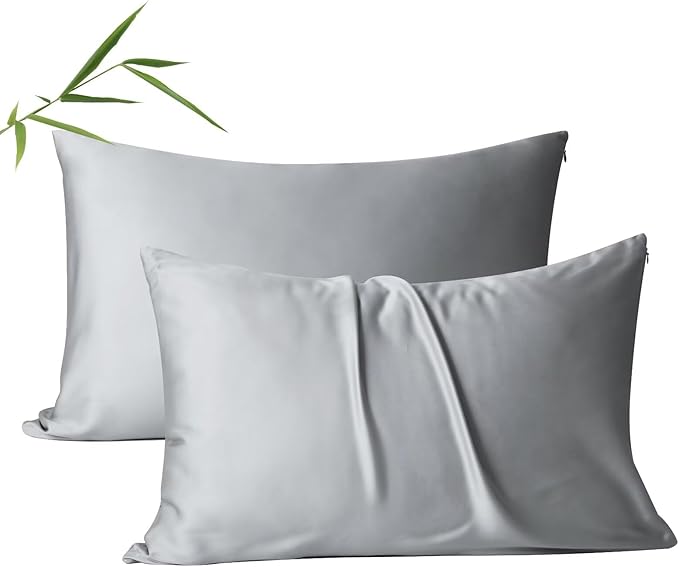 4 Pack Cooling Pillow Cases, Viscose Derived from Bamboo Pillow Protectors by ShunjieHome