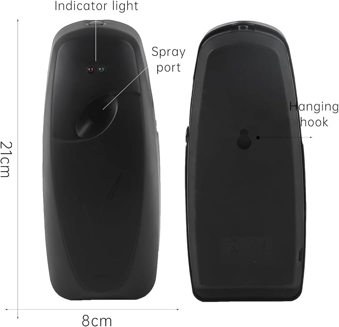 Automatic Air Freshener Spray Dispenser 2-Pack, Wall Mount or Tabletop - Image 2