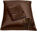 BLISSFORD Brown Satin Pillowcase by BLISSFORD