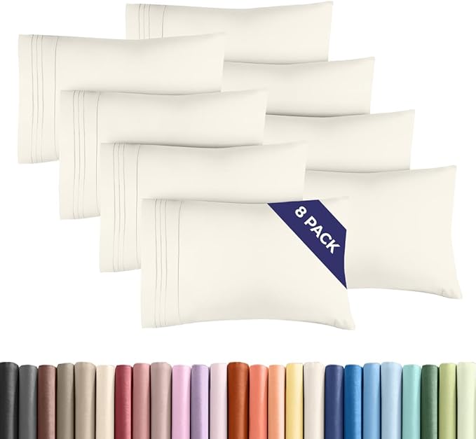 Standard Pillow Cases Set of 8 by CGKUnlimited
