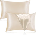 Silk Pillowcase for Hair and Skin, 2 Pack 100% Mulberry Silk Pillowcase 25 Momme by Veaken