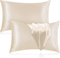 Silk Pillowcase for Hair and Skin, 2 Pack 100% Mulberry Silk Pillowcase 25 Momme by Veaken