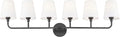Bathroom Light Fixtures, 42 Inch Matte Black Vanity Lights by Metwet