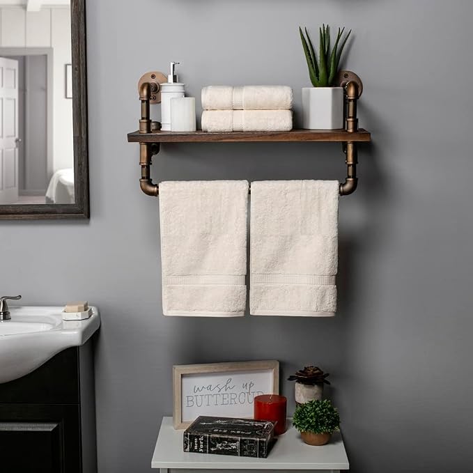SUPERIOR Egyptian Cotton Pile Hand Towel Set of 4, Ultra Soft Luxury Towels - Image 2