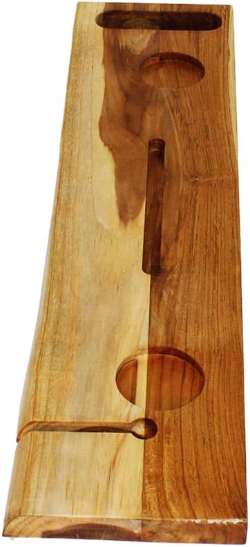 EcoDecors Eleganto 36" Live Edge Solid Teak Bath Caddy Tray - Image 3
