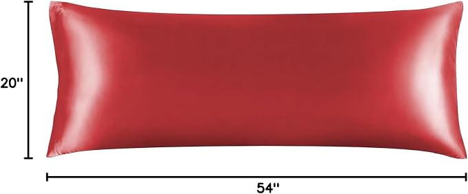 BEDELITE Satin Body Pillow Cover, Super Soft and Cooling Body Pillow Pillowcase - Image 7