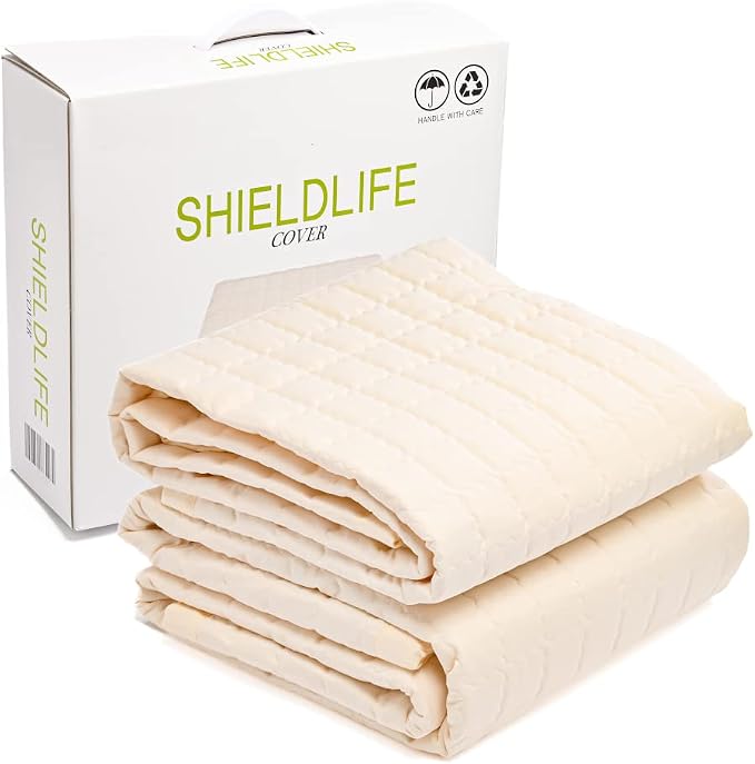 100% Cotton Twin Mattress Pad/Blanket, Also can be Used as Cover by ShieldLife by ShieldLife