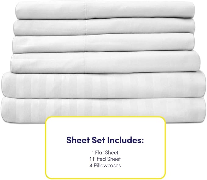 Dobby Stripe Queen Sheets - Image 4