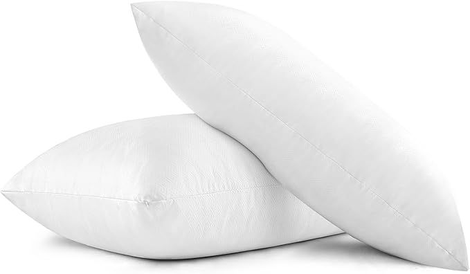 EIUE 2 Pack 20x30 Inch Bed Pillows, Soft Supportive Low Profile Pillows by EIUE