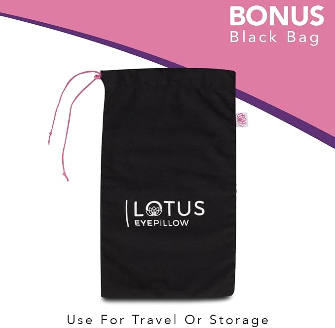 Lotus Weighted Lavender Eye Pillow – Pink Eye Mask - Image 6