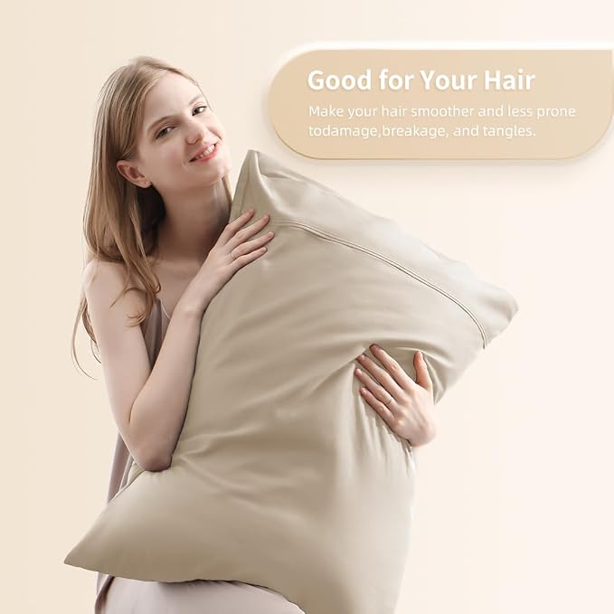 Queen Pillowcases, Cooling Viscose from Bamboo Pillow Covers - Image 2