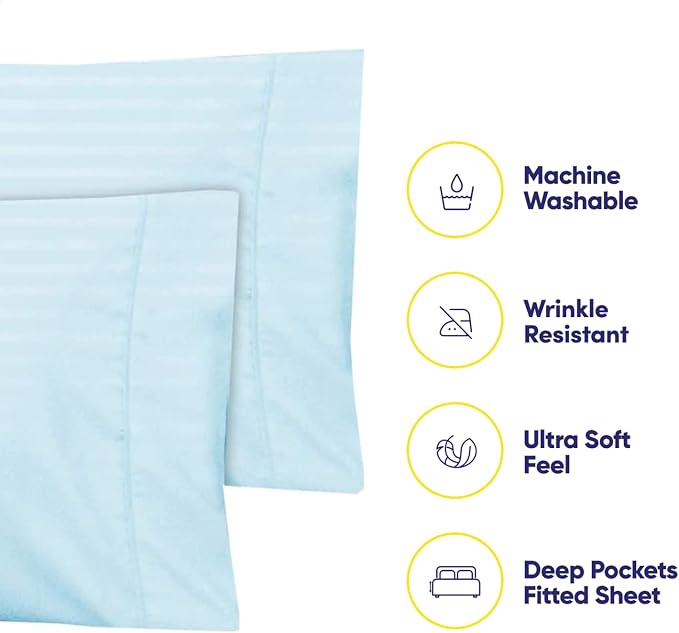Dobby Stripe Queen Sheets - Image 3