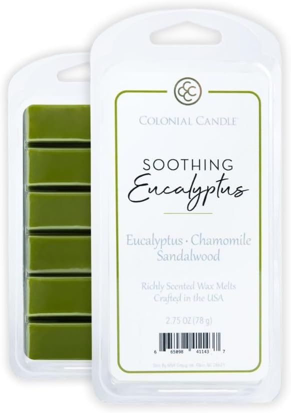 Colonial Candle Soothing Eucalyptus Wax Melts, Wax Melt Warmer Cubes, Long - Image 3