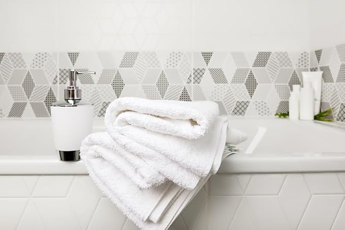 ZUPERIA White Bath Towels Bulk 36 Pack - Image 6