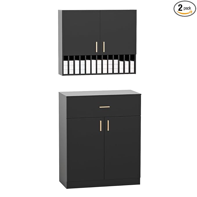 Salon Staion Hair Color Bar Organizers, Hair Color Rack, Barber Station Cabinet by OmySalon