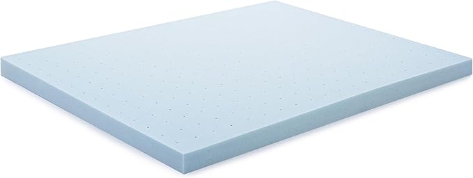 Lucid 4 Inch Memory Foam Mattress Topper, Queen Size – Cooling Gel Bed Topper – - Image 4