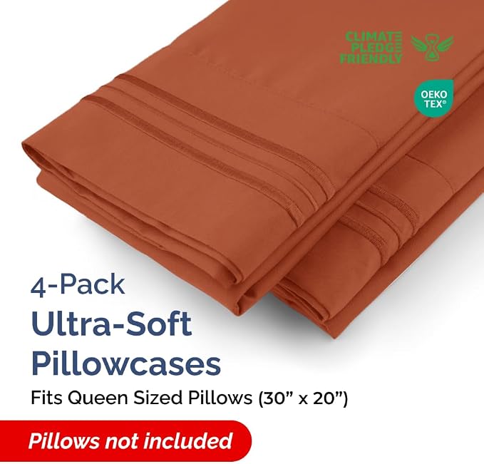 Queen Pillow Cases Set of 4 - Image 2