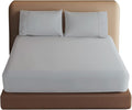 100% Egyptian Cotton Fitted Sheet Twin XL/Split King Size, 600 Thread Count by ZaizaiHome
