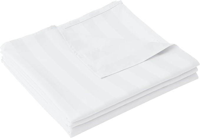 Cotton Twin Flat Sheet Only, 600 Thread Count 100% Egyptian Cotton Top Sheet by ZaizaiHome