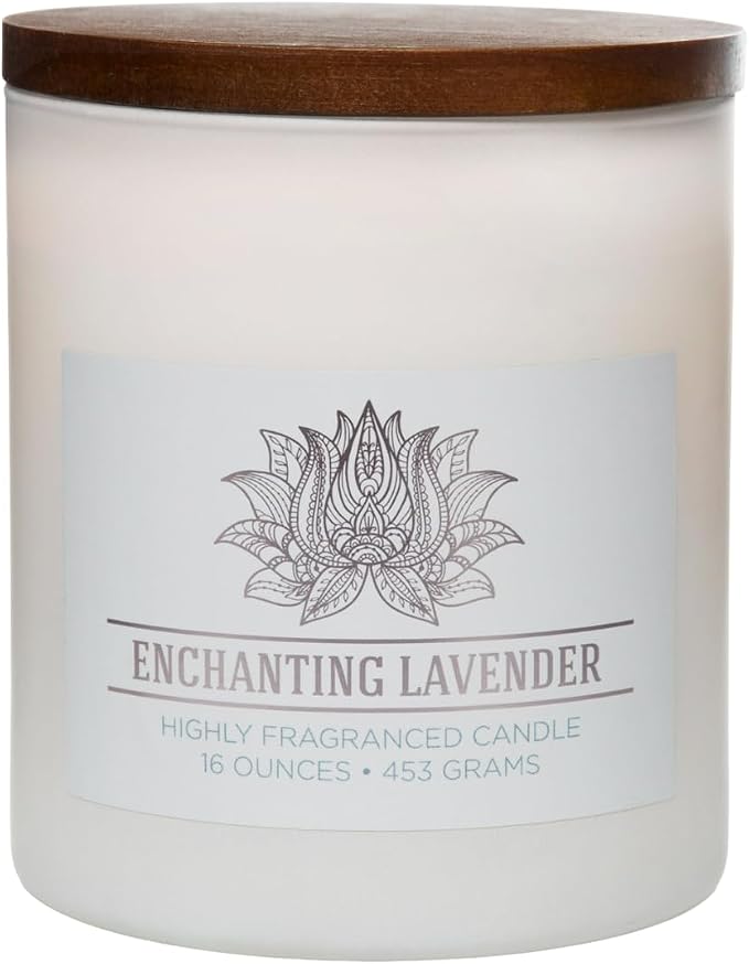 Carolina Enchanting Lavender Scented Candle, 16 oz Wellness Relaxing by CAROLINA