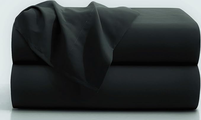 Microfiber Bedding Flat Sheet, Ultra Soft and Wrinkle, Stain Resistant Top Sheet by FLCA