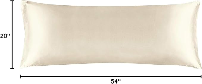 BEDELITE Satin Body Pillow Cover, Super Soft and Cooling Body Pillow Pillowcase - Image 8