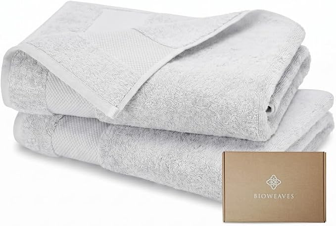BIOWEAVES 100% Organic Cotton 700 GSM Luxury Bath Towels by BIOWEAVES