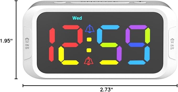 Odokee Dual Colorful Alarm Clock - Image 10