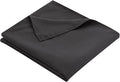 Full Flat Sheet Only， 80x96Inch Black by Hotella