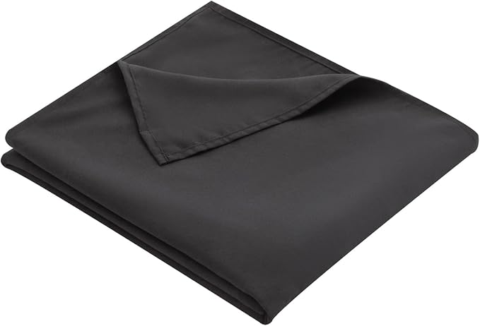 Full Flat Sheet Only， 80x96Inch Black by Hotella