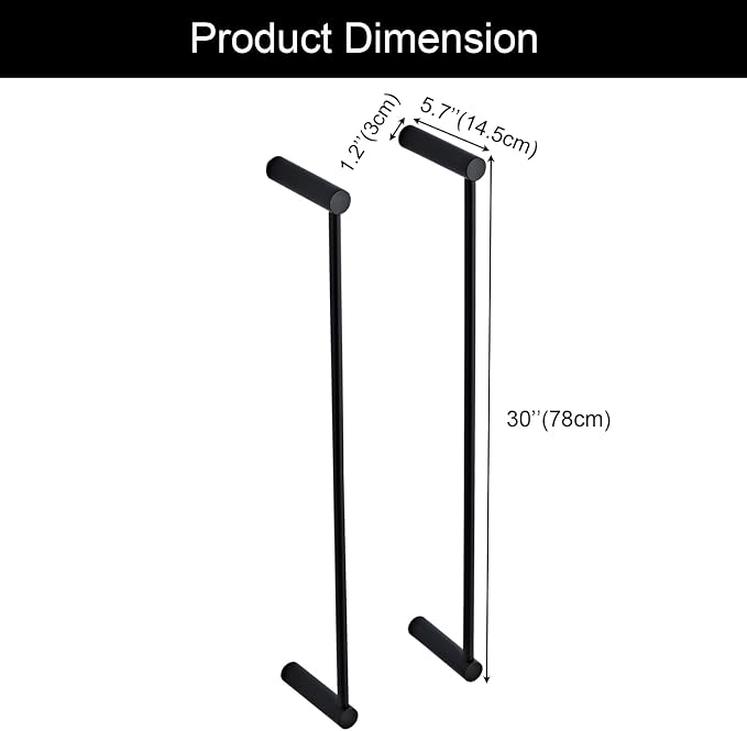 Towel Racks for Bathroom, NEWRAIN Wall Mounted Stainless Steel Organizer - Image 5