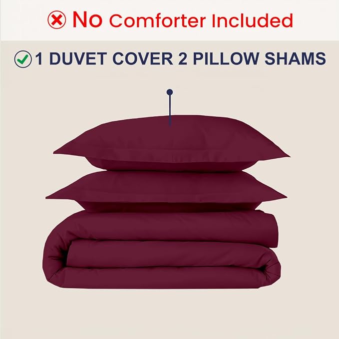 Kotton Culture 3 Pc 120"x120" Duvet Cover Set Super King Plus/Super Oversize - Image 2