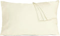 Pillow Cases, Standard Queen Size Cotton Percale Weave Pillowcases, Pre-Shrunk by HOMTEC