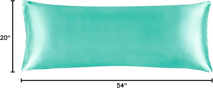 BEDELITE Satin Body Pillow Cover, Super Soft and Cooling Body Pillow Pillowcase - Image 8