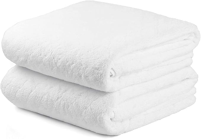 JML Microfiber Bath Towels Set of 2, 30 in x 60 in, Ultra Soft, Super Absorbent by JML