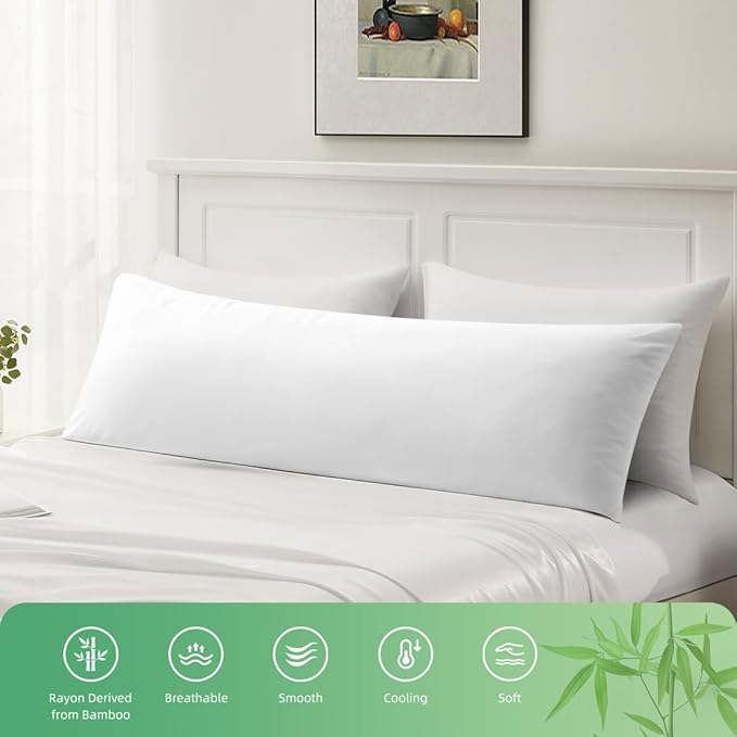 Body Pillowcase, Cooling Viscose from Bamboo Pillow Cover - Image 5