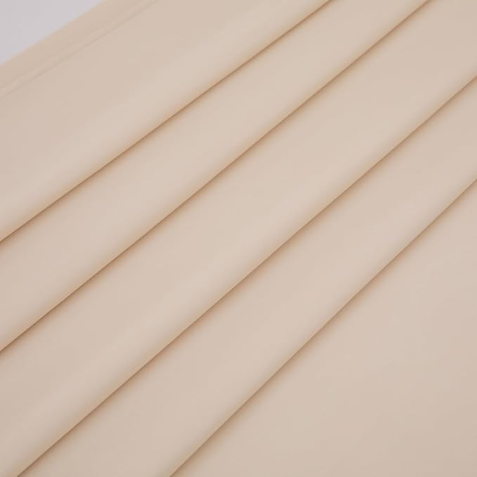 King Flat Sheet Only， 108x102Inch Beige - Image 4