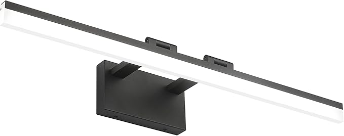 SOLFART Black Vanity Light Modern 31.5 inch Dimmable LED Light by SOLFART