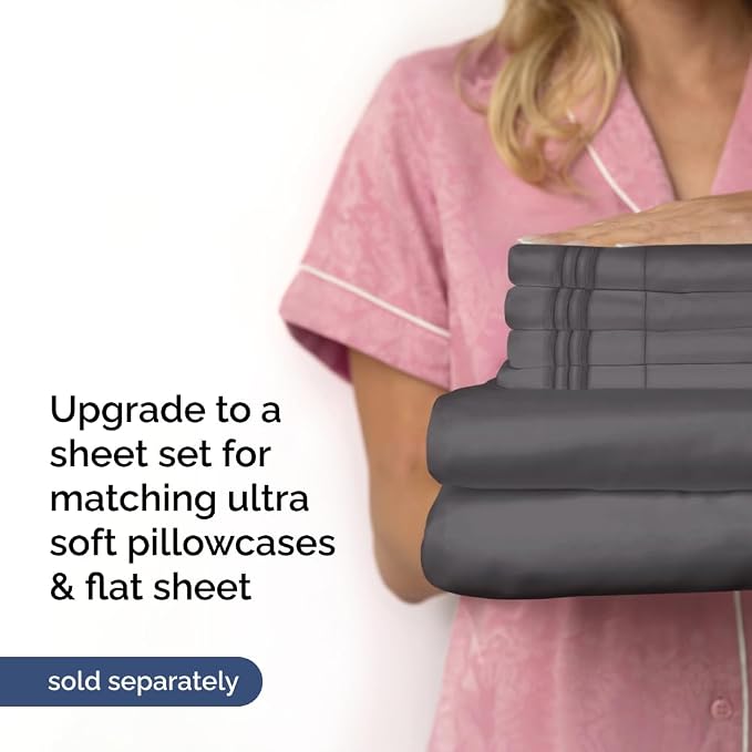 Extra Deep California King 400 Thread Count Cotton Fitted Sheet - Image 7