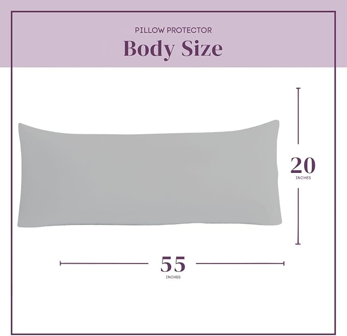 CirclesHome Pillow Protectors Single Pack Body Zippered - Image 2