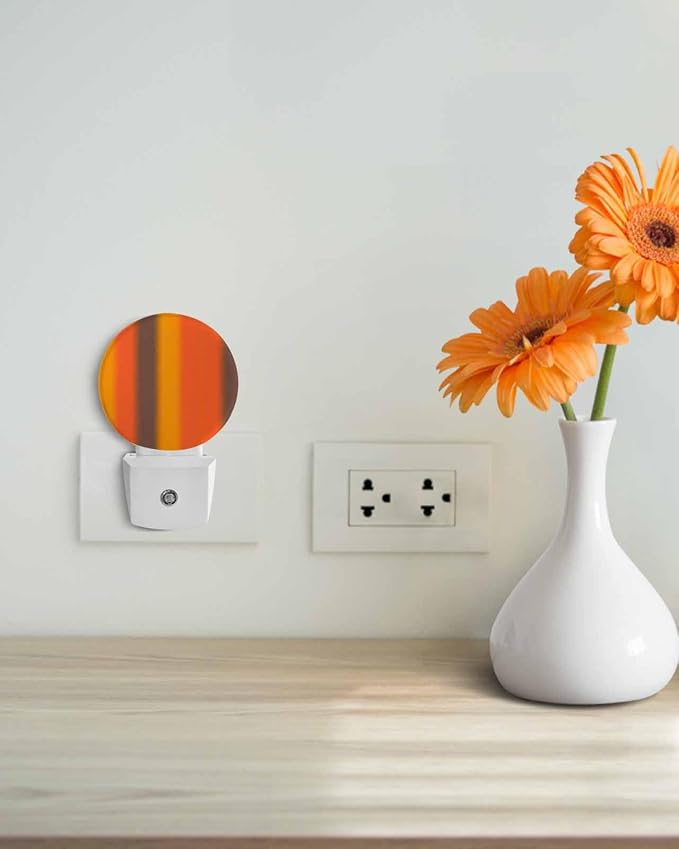 Night Lights Auto Sensor Burnt Orange Yellow Night Light Gradient Color Stripe - Image 4