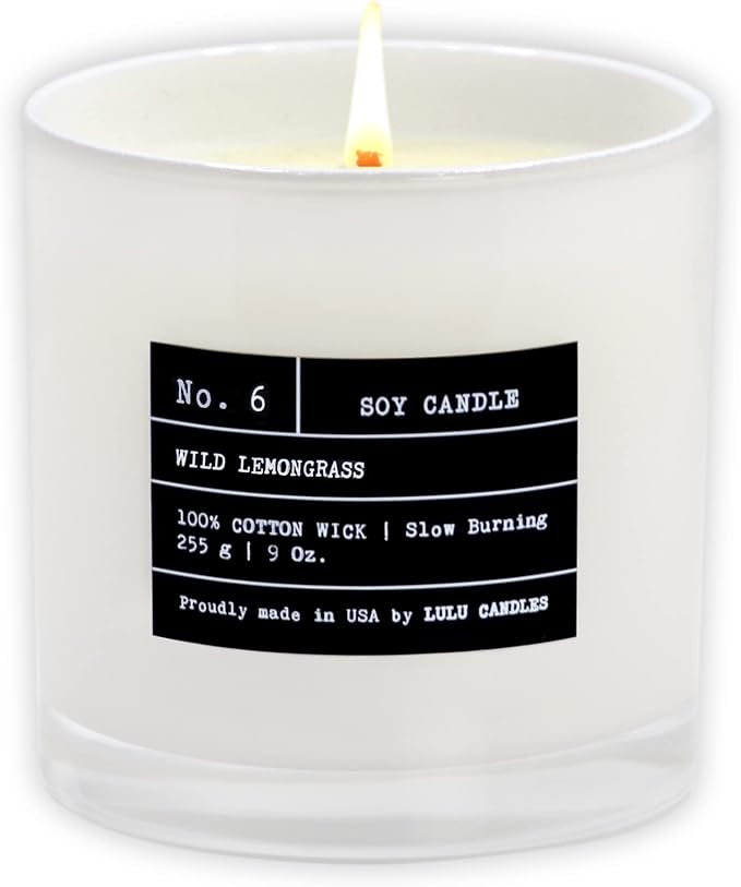 Lulu Candles | Wild Lemongrass | Luxury Scented Soy Jar Candle | Hand Poured in by LULUCANDLES