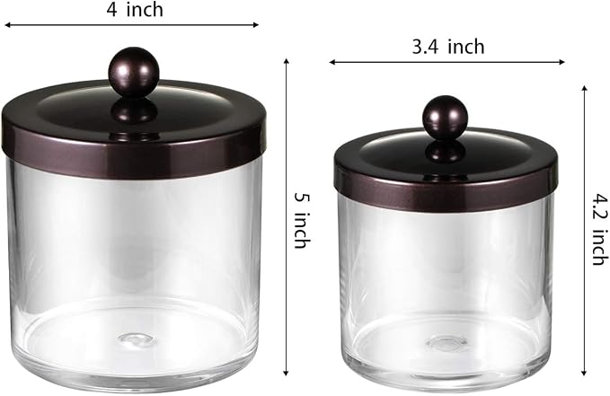 SheeChung 2-Pack Plastic Apothecary Jars - Image 5