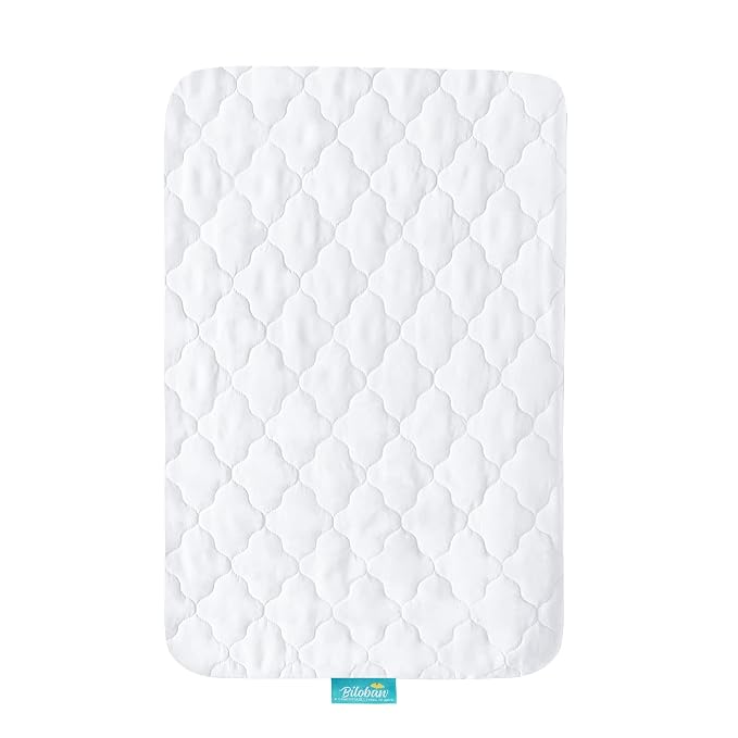 2 Pack Mini Crib Mattress Protector Waterproof Mini Crib Sheets Fitted 38'' x - Image 4