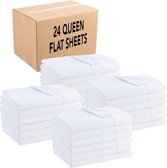 Arkwright Bulk Queen Flat Sheets by Arkwright