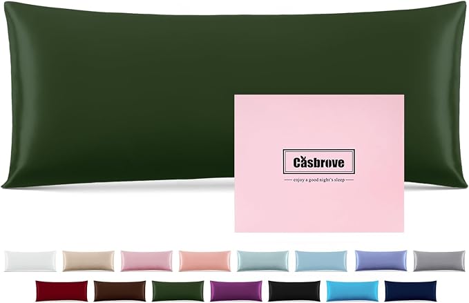 Silk Body Pillow Cover Pillow Pillowcase Soft Body Pillow Cover Pillow Case by Casbrove