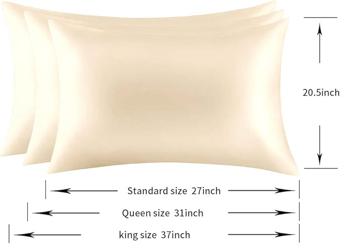 Jocoku 100% Mulberry Silk Pillowcases Set of 2 - Image 4
